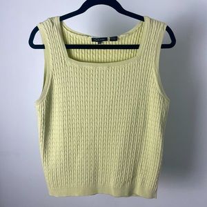 Jeanne Pierre Green Sweater Tank